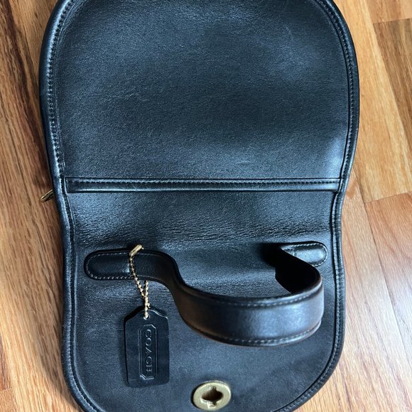 Vintage 90's Coach black Bella Court small leather purse serial # 4 D 9957, USA! - Picture 5 of 8